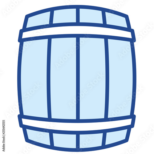 Rum Fass Vector Icon Illustration