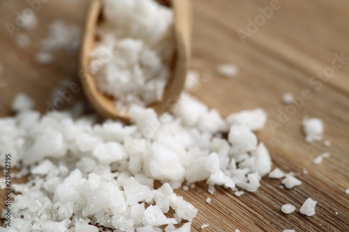 Pile of white salt