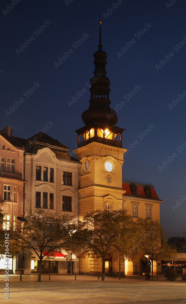 Naklejka premium Masaryk Square in Ostrava. Czech Republic