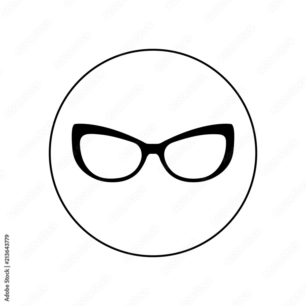 Glasses logo, icon