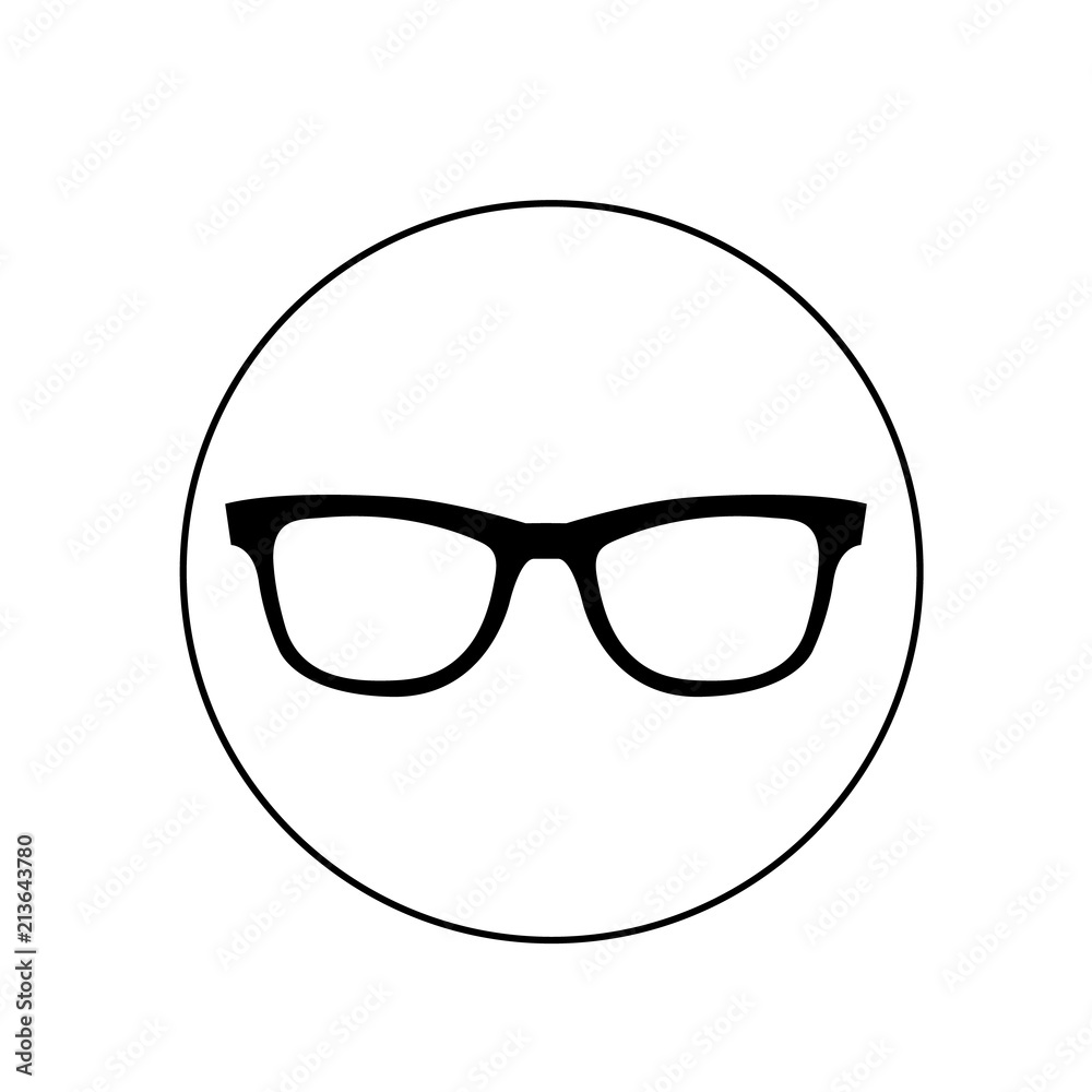 Glasses logo, icon