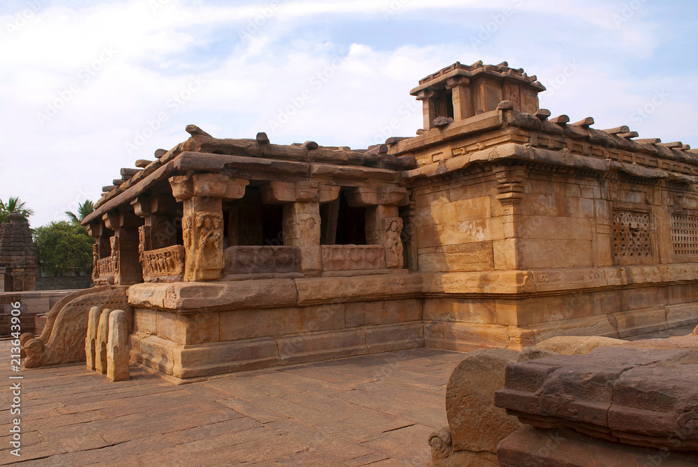 Lad Khan temple, Aihole, Bagalkot, Karnataka. Kontigudi group of temples. This is the oldest temple of Aihole.
