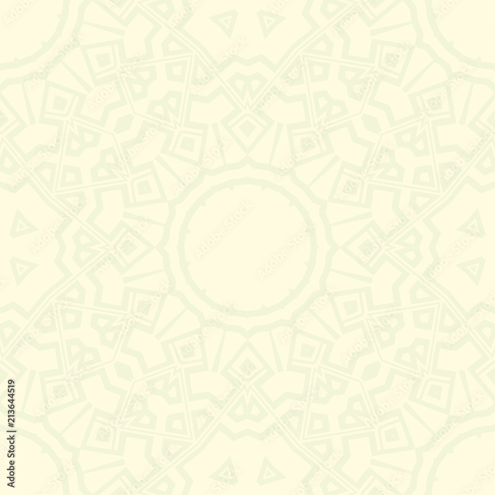 Geometric floral ornament. seamless art-deco pattern. vector illustration. for design, wallpaper, invitation