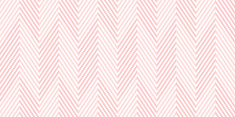Wandcirkels Kantoor Roze witte chevron geometrisch patroon  © Strawberry Blossom