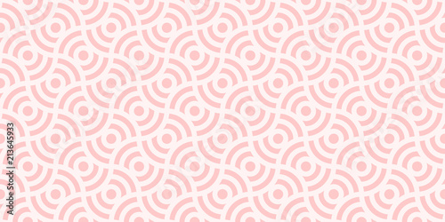 Background pattern seamless circle pink two tone geometric abstract vector design.