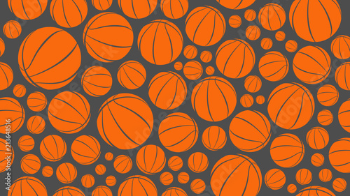 basketball background seamless pattern vector illustration eps10