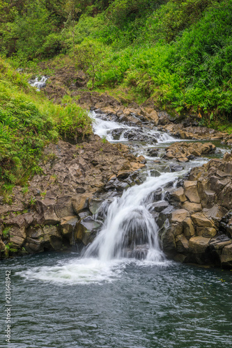 Scenic Waterfall Near Hana Maui