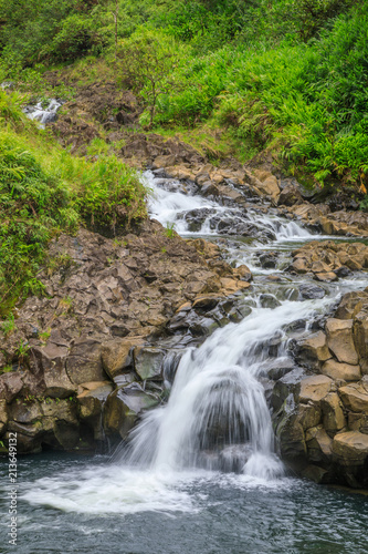 Fototapeta Naklejka Na Ścianę i Meble -  Scenic Waterfall Near Hana Maui