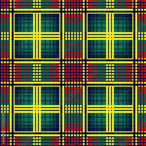Multicolor checkered seamless pattern