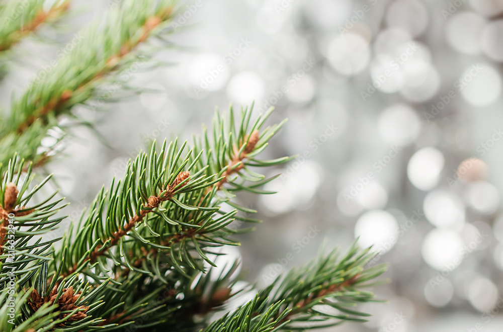 Silver Christmas background Silver Christmas background