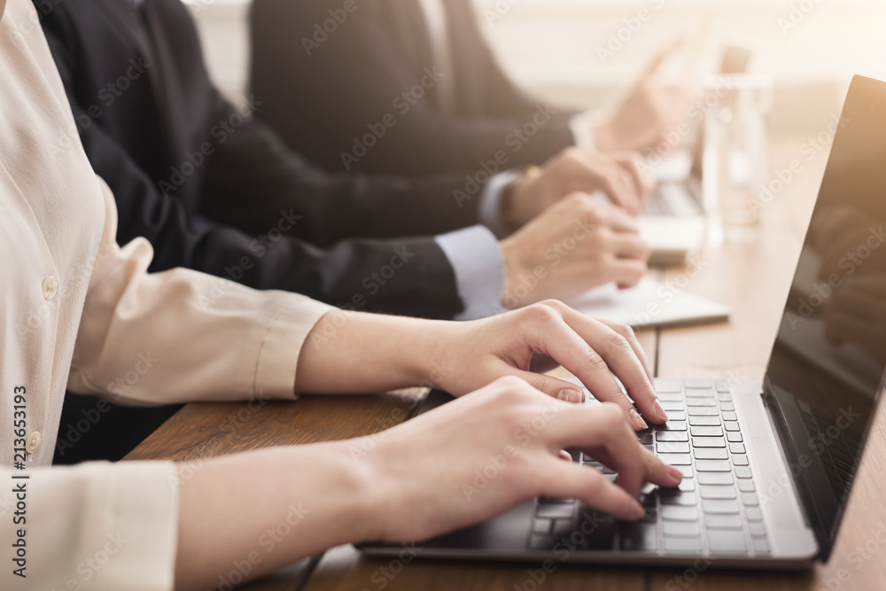 Programmers working in software developing company Programmers working in software developing company
