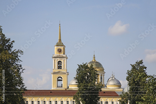 Nilov Monastery at Stolobny Island near Ostashkov. Tver oblast. Russia photo