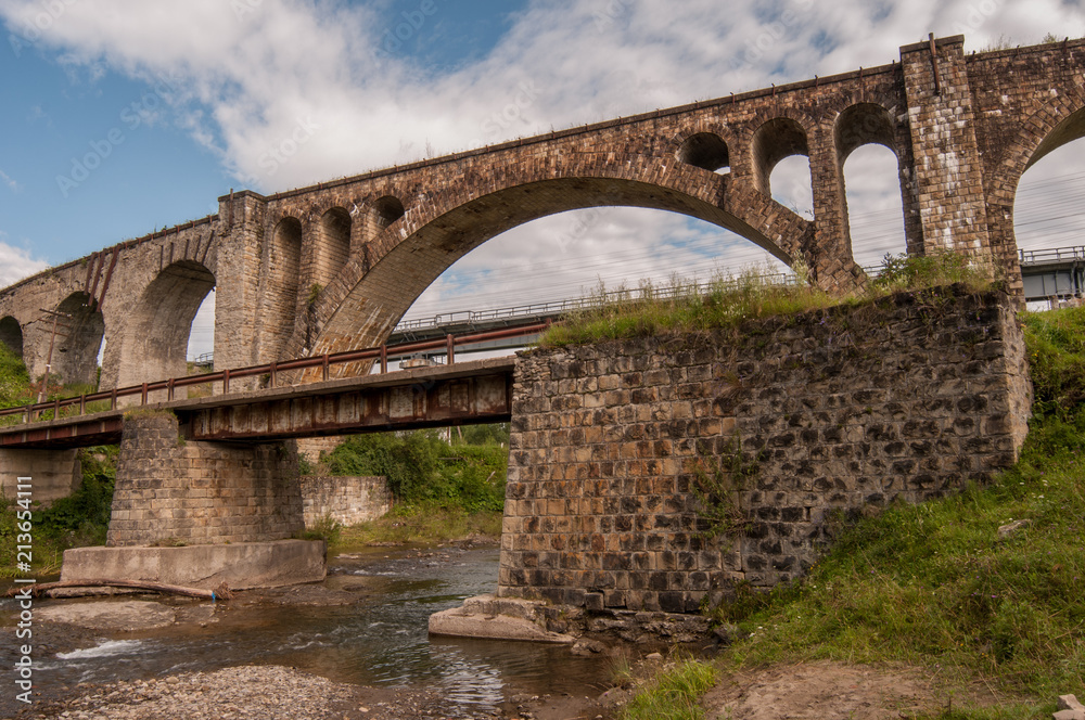 Carpathian stone aqueduct 