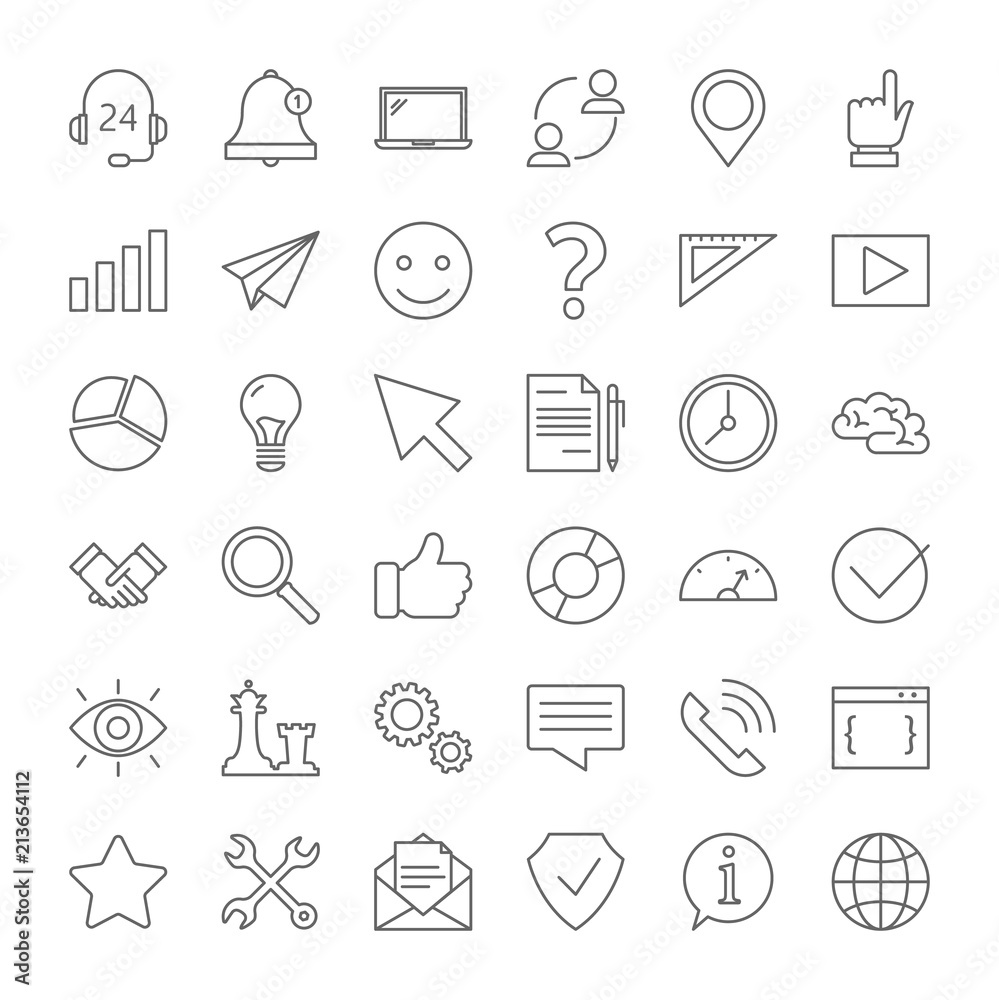 Customer service icon set Customer service icon set