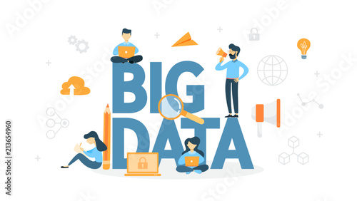 Big data concept illustration