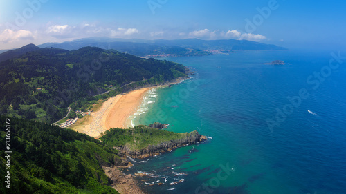 Panorama of Laga beach in Urdaibai © mimadeo