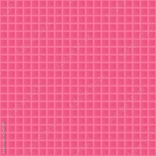 Red waffle seamless texture. Vector background