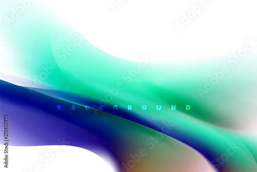 Holographic paint explosion design, fluid colors flow, colorful storm. Liquid mixing colours motion concept, trendy abstract background layout template for business presentation, app wallpaper banner