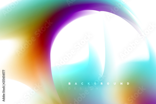 Holographic paint explosion design, fluid colors flow, colorful storm. Liquid mixing colours motion concept, trendy abstract background layout template for business presentation, app wallpaper banner