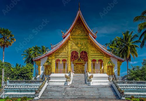 The Haw Pha Bang temple in Luang Prabang, Laos 