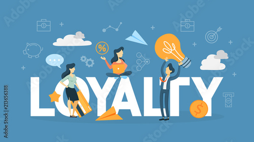 Customer loyalty concept illustration