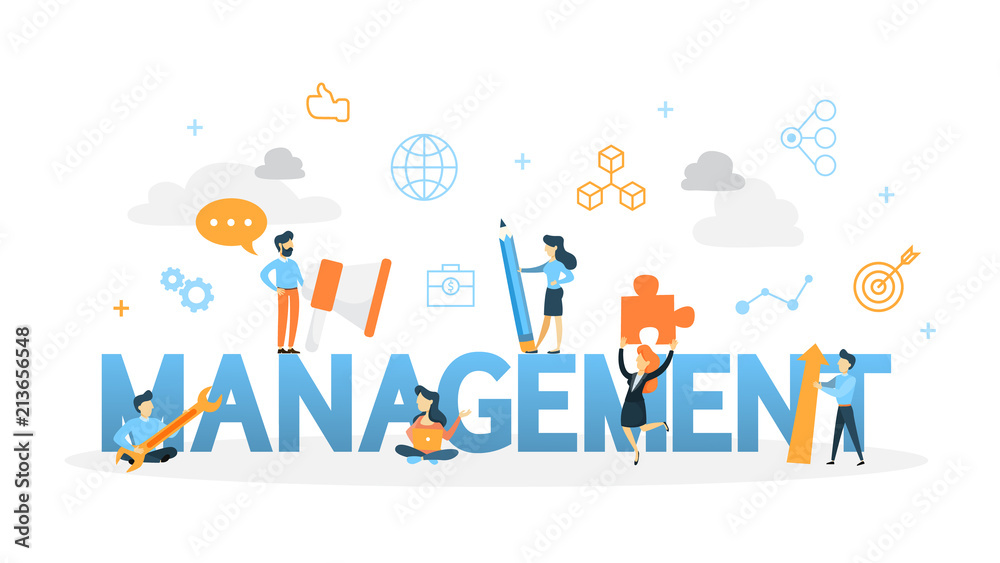 Management concept illustration Management concept illustration