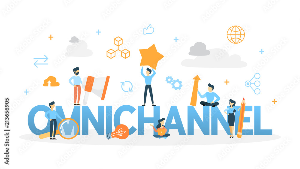 Omnichannel concept illustration Omnichannel concept illustration