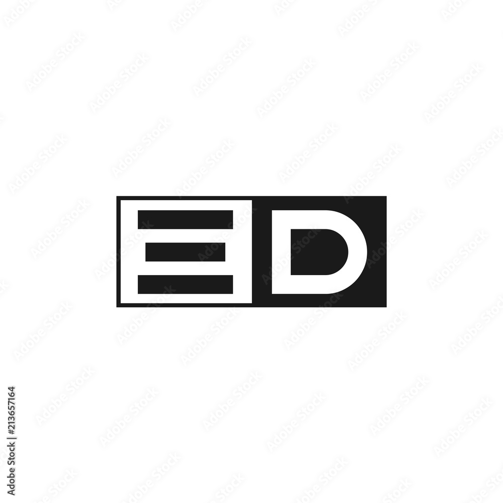 Initial Letter ED Logo Template Design Initial Letter ED Logo Template Design