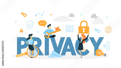 Data privacy concept illustration