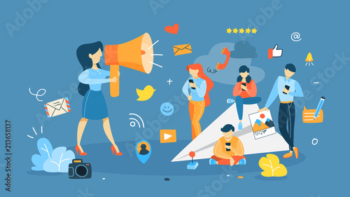 Social media concept