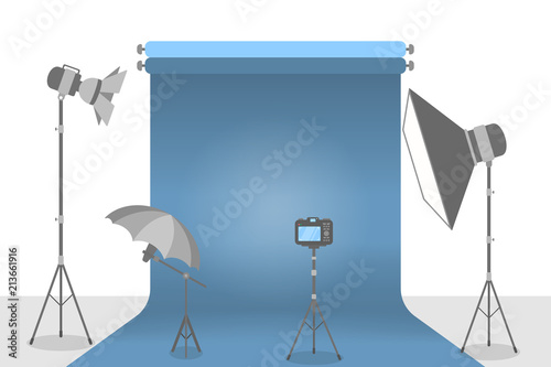 Empty photostudio illustration