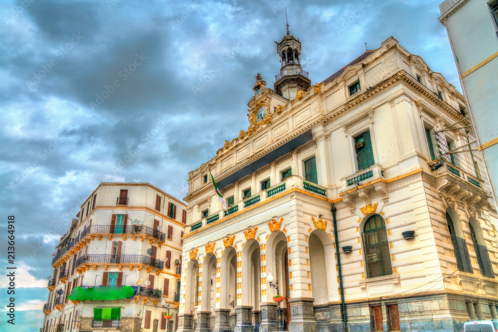 City hall of Constantine, a French colonial bulding. Algeria