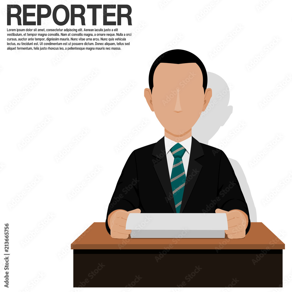 A businessman is reading script on his desk A businessman is reading script on his desk