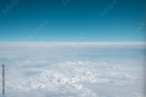 Skyline. Clouds and fantastic blue sky.