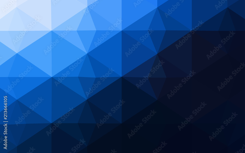 Dark BLUE vector shining triangular cover. Dark BLUE vector shining triangular cover.