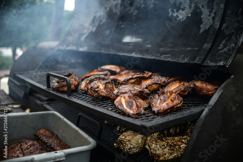 Smoked BBQ Chicken on the Grill