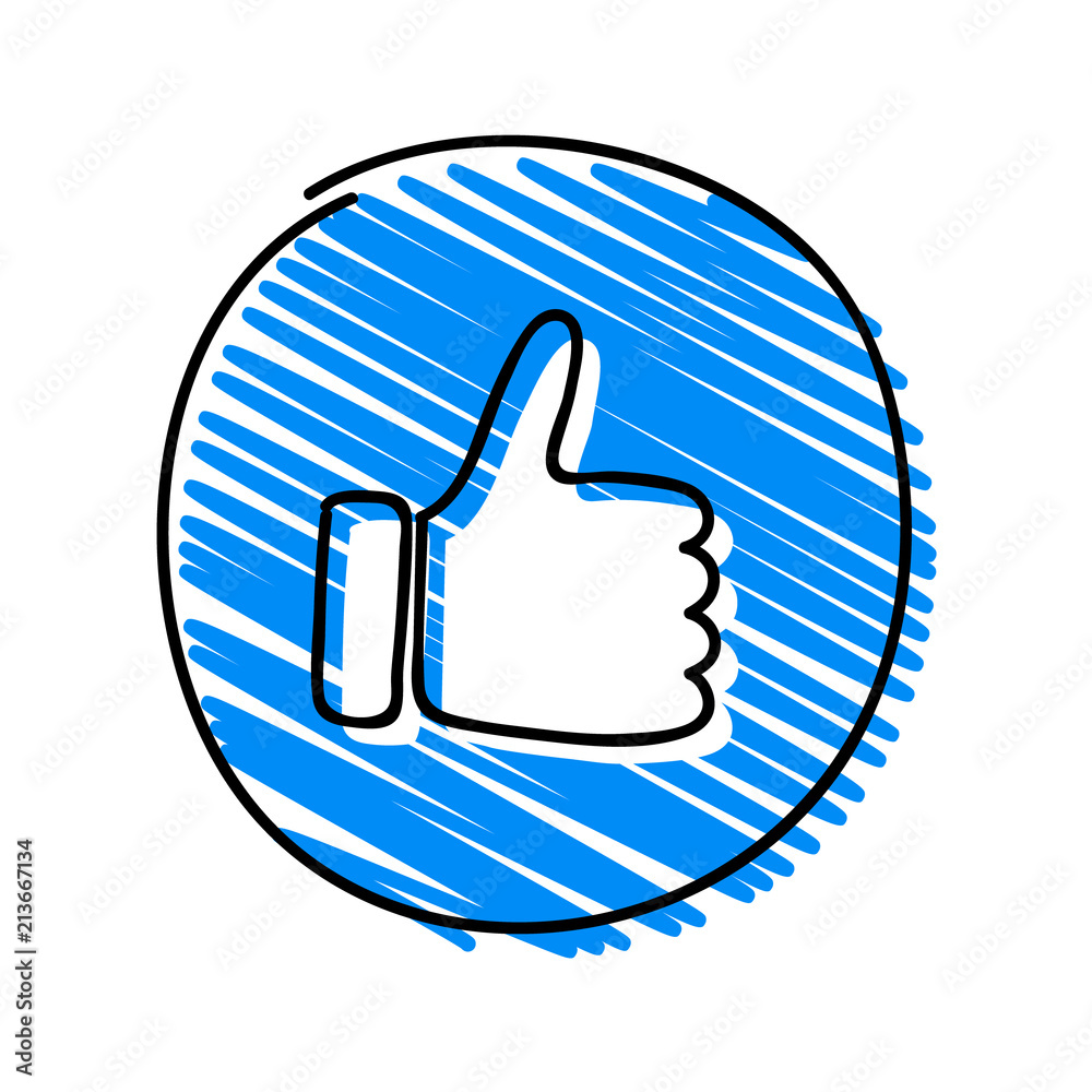 Icon - like (thumb) symbol. Vector. Icon - like (thumb) symbol. Vector.