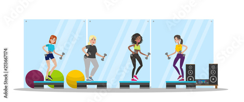 Group fitness class