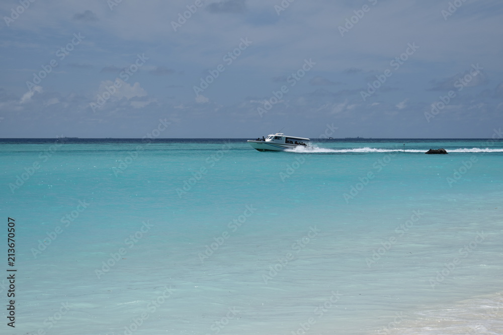 Maldives speedboat