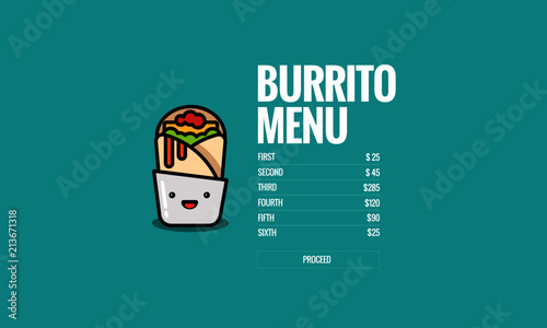 Burrito Recipe App Design