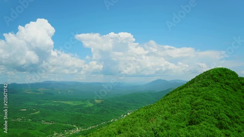 Beautiful summer landscape in mountains