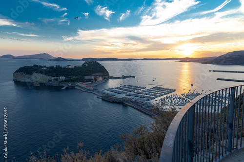 Italy, Naples, Nisida, sunset photo