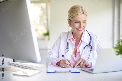 Beautiful smiling female doctor