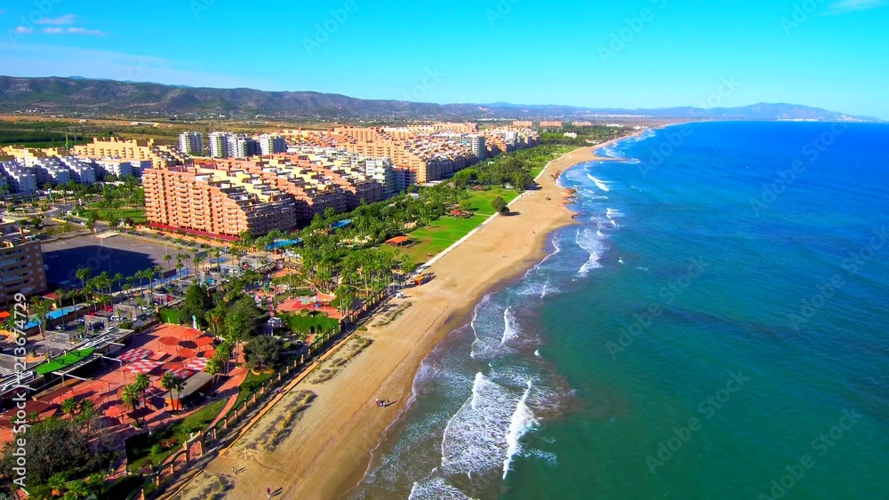 Drone en Marina d´Or Ciudad de Vacaciones en Castellon, España