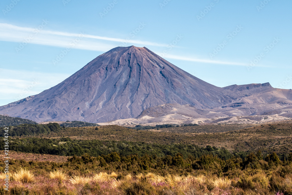 Landmark, very famous and popular mountain, New Zealand. Trek, hike, adventure, discover, explore. Down under.