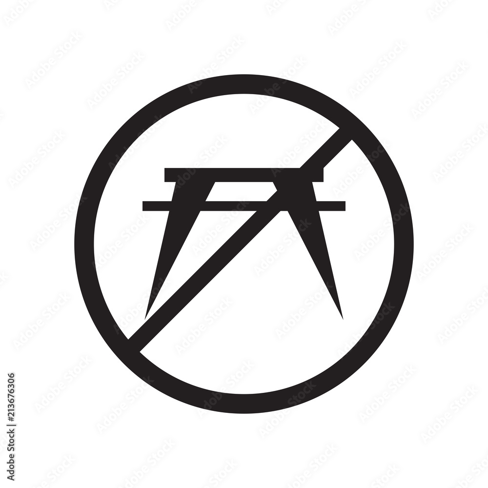 No Eating icon vector sign and symbol isolated on white background, No Eating logo concept No Eating icon vector sign and symbol isolated on white background, No Eating logo concept