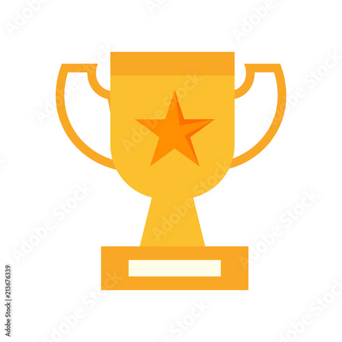 Trophy icon vector sign and symbol isolated on white background, Trophy logo concept