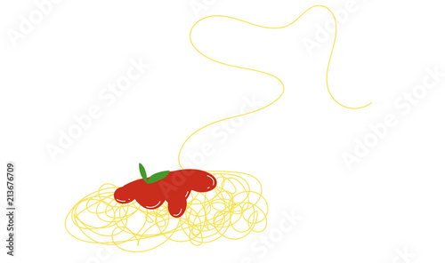 spaghetti, sfondo, pasta, sugo, salsa, ragù