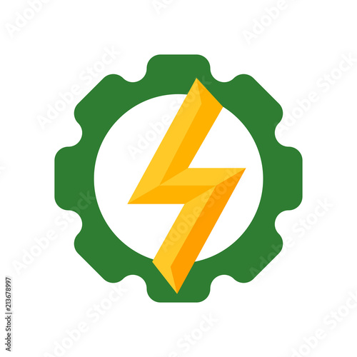 Free Download Energy icon vector sign and symbol isolated on white background, Energy logo concept - GFXLoad