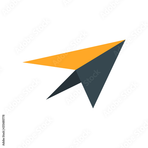 Wallpaper Mural Send icon vector sign and symbol isolated on white background, Send logo concept Torontodigital.ca